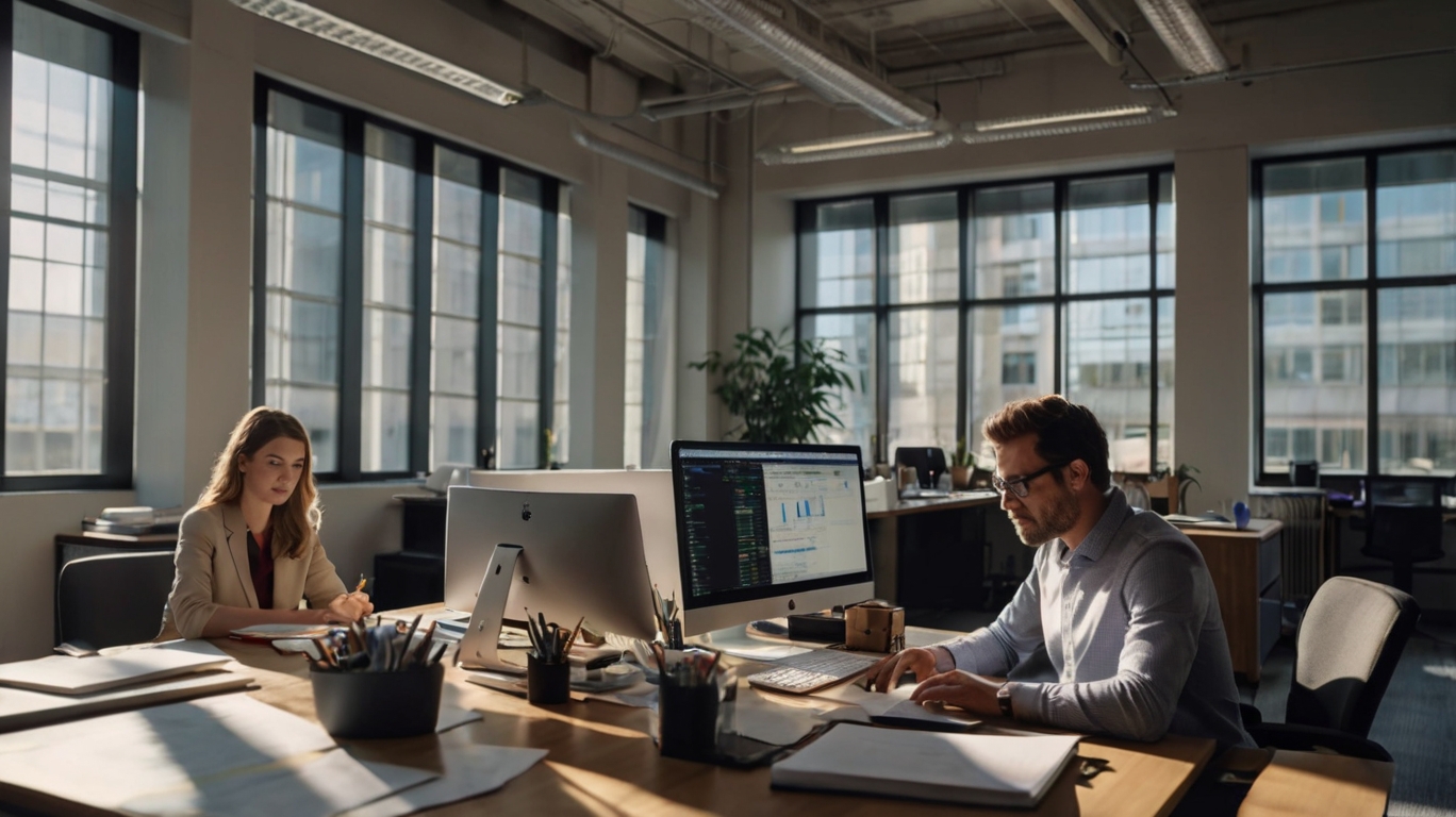 Finance professionals in meeting